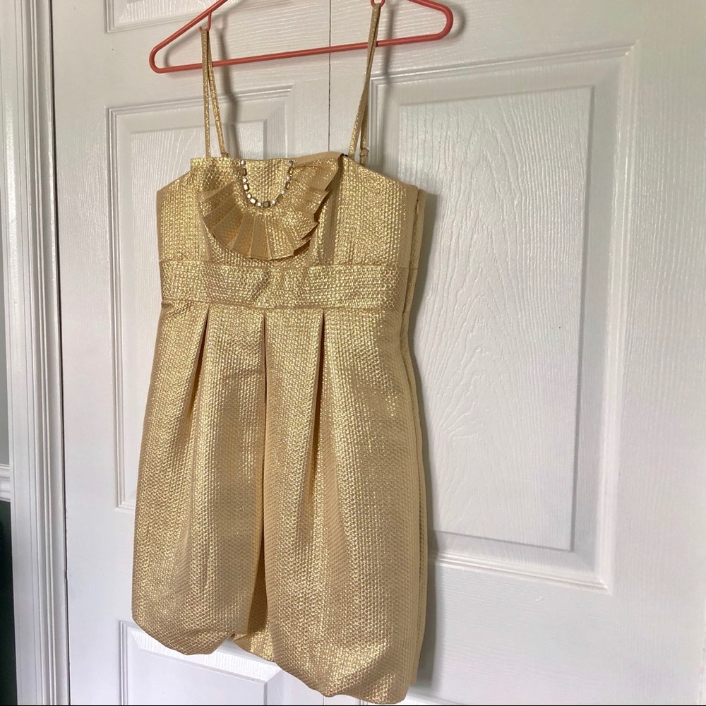 Gold Cocktail Dress